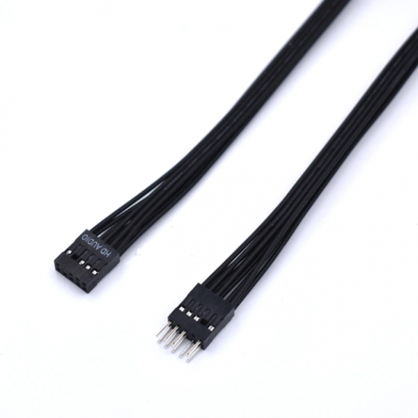 Internal Motherboard AC97 / HD Audio 9-Pin Male To Female Extension Cable - 10 Inch, Titan Rig